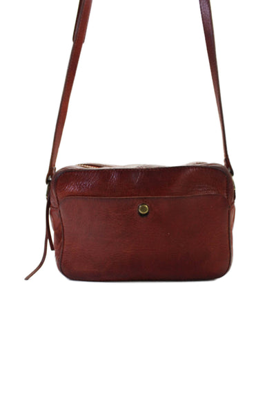 Madewell Womens Multi-Pocket Zip Up Shoulder Bag Brown