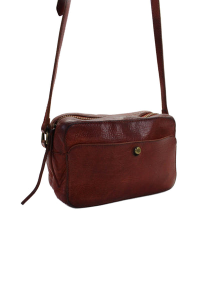 Madewell Womens Multi-Pocket Zip Up Shoulder Bag Brown