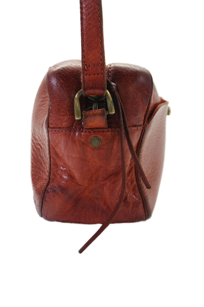 Madewell Womens Multi-Pocket Zip Up Shoulder Bag Brown