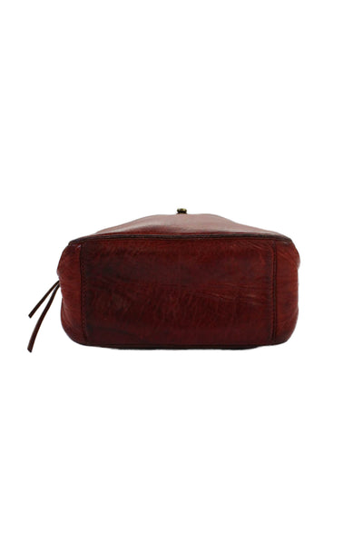 Madewell Womens Multi-Pocket Zip Up Shoulder Bag Brown