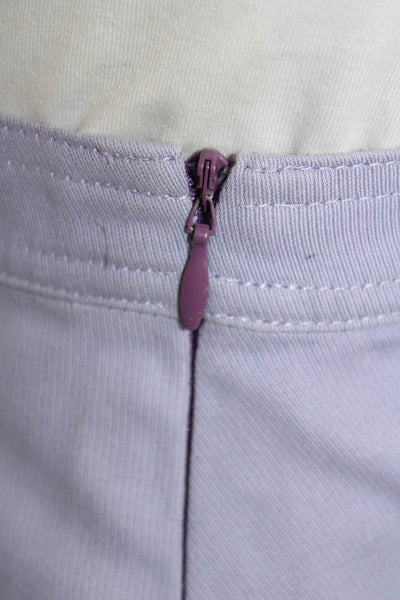 Versace Jeans Couture Womens Purple Cotton Mini Skirt Zip Closure Size 28