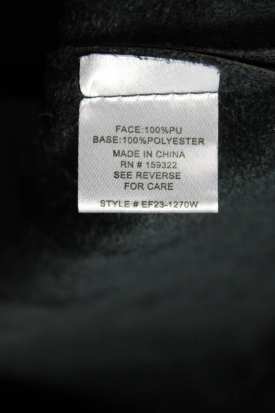 Evereve Womens Basic Tank Black Round Neck 100% PU Size M