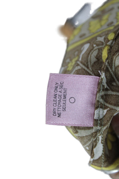 Calypso Saint Barth Women Floral V-Neck Sleeveless Tunic Beige Size XS