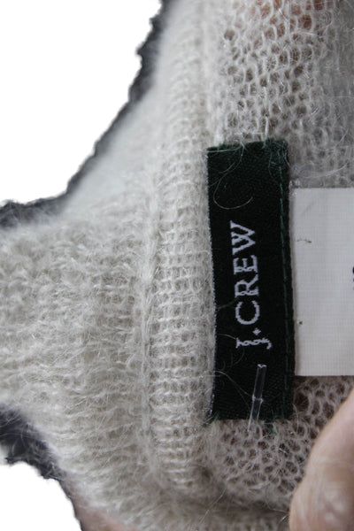 J Crew Womens Cardigan V-Neck Mohair Long Sleeve Beige Size XS