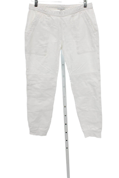 Standard James Perse Women Jogger Pants White Cotton Pull On Size 0