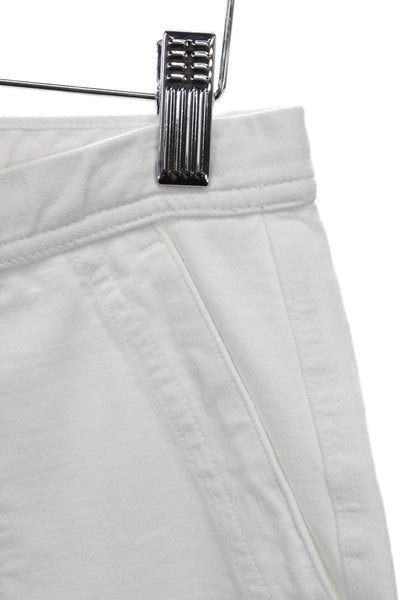 Standard James Perse Women Jogger Pants White Cotton Pull On Size 0