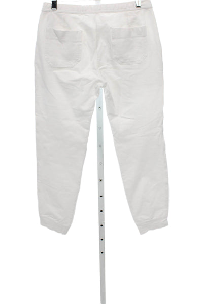 Standard James Perse Women Jogger Pants White Cotton Pull On Size 0