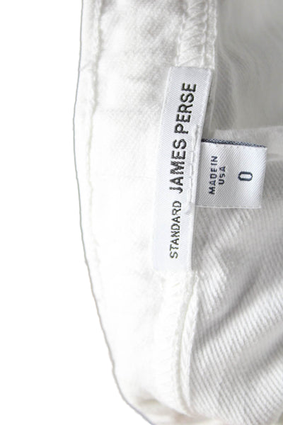 Standard James Perse Women Jogger Pants White Cotton Pull On Size 0