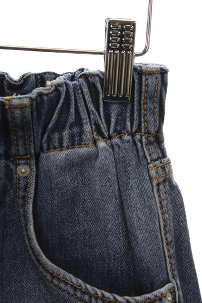 Hudson Women Blue Tapered Jeans Cotton Blend Mid Rise Size 24