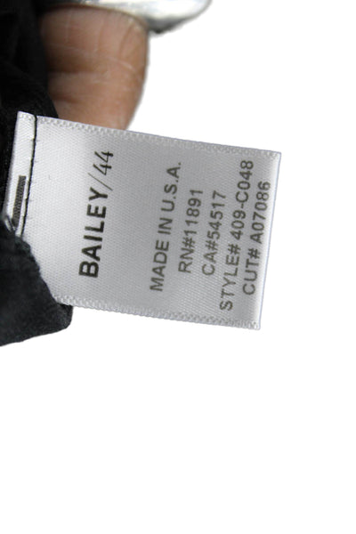 Bailey 44 Women Silk Off the Shoulder 3/4 Sleeve Basic Blouse Black Size S