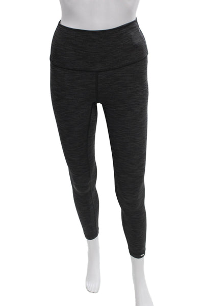Lululemon Women Ankle Leggings Gray Flecked Nylon Pull On Size 2