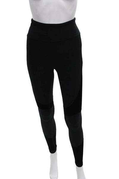 ALALA Women Ankle Leggings Black Polyester Size XS