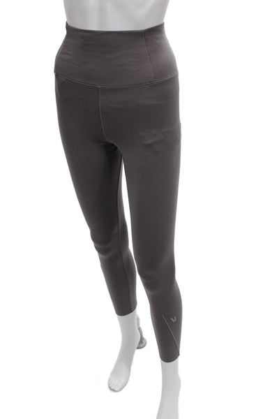 Vuori Womens Gray Ankle Leggings Polyamide Pull On Size S