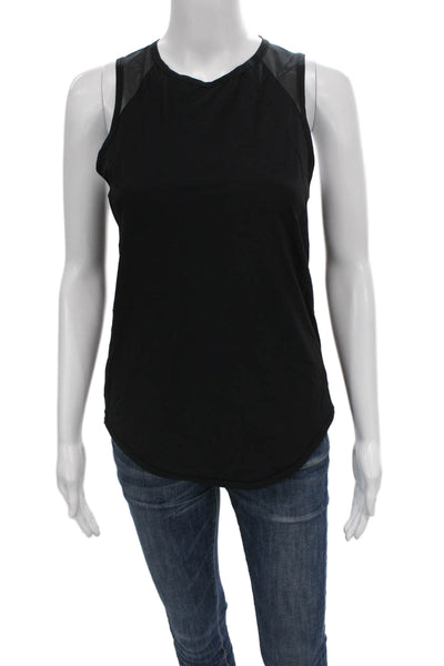 Lululemon Womens Basic Sleeveless Tank Black Performance Round Neck Size S