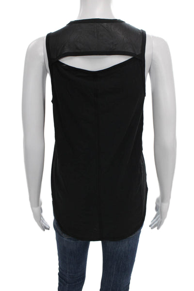 Lululemon Womens Basic Sleeveless Tank Black Performance Round Neck Size S