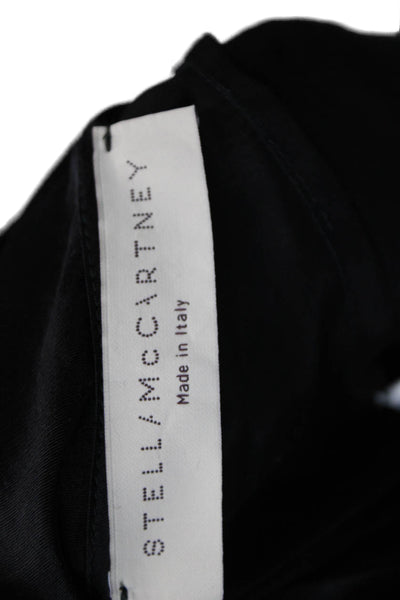 Stella McCartney Womens One Shoulder Tunic Black Cupro Sleeveless Size 38