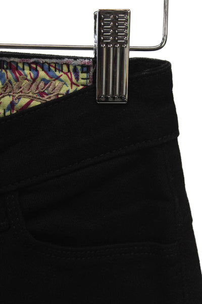 Siwy Women Skinny Black Jeans Cotton Mid Rise Size 23