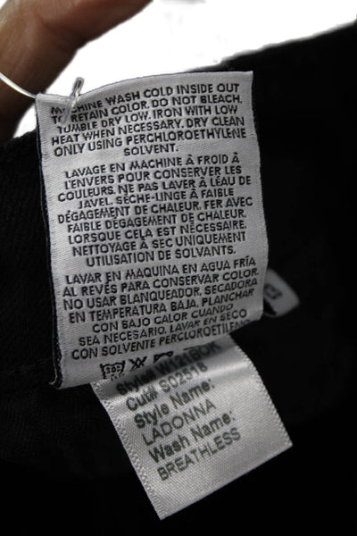 Siwy Women Skinny Black Jeans Cotton Mid Rise Size 23