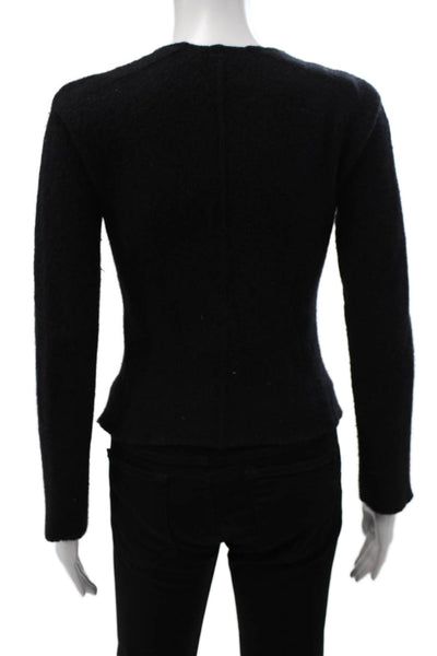 Isabel Marant Women Basic Jacket Black 67% Virgin Wool Long Sleeve Size 38