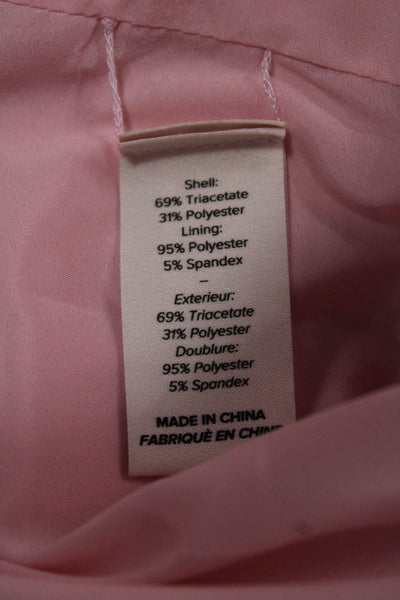 Cinq A Sept Women Pink Basic Jacket 3/4 Sleeve Button Size 2