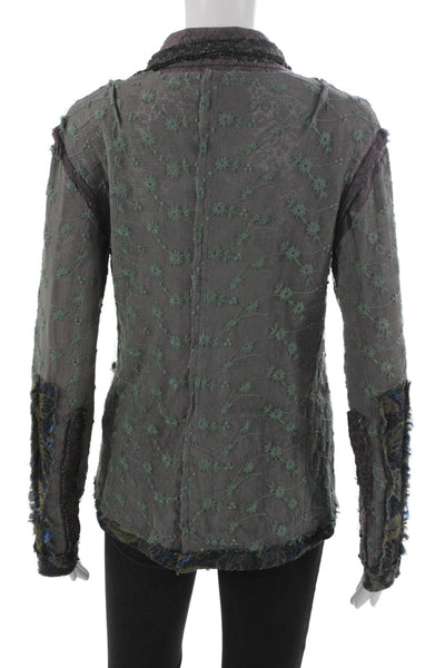 Gregory Parkinson Women Multicolor Animal Print Polyester Blend Jacket Size 4