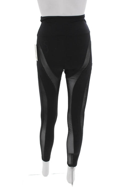 Year Of Ours Women Ankle Leggings Black Nylon Solid Size S