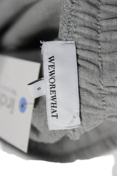 We Wore What Womens Gray Cotton Jogger Pants Drawstring Size S