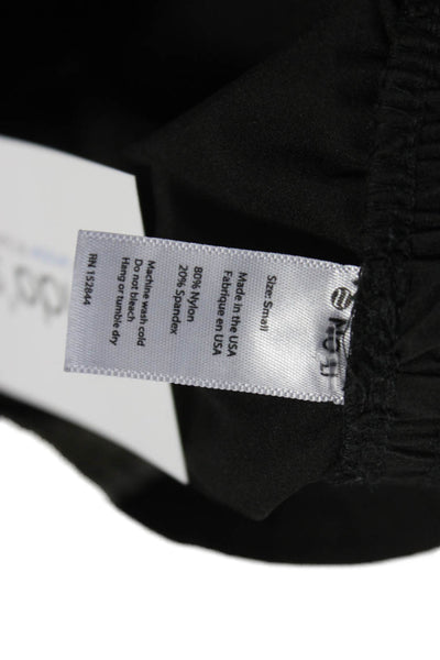 Noli Unisex Adults Track Pants Black Striped Nylon Pull On Size S