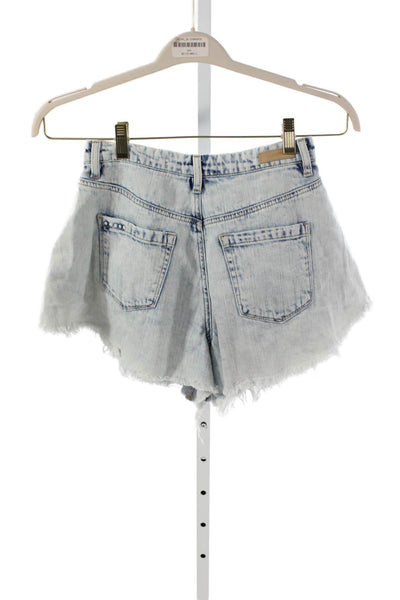 BLANKNYC Womens Cut-Off Shorts Blue 100% Cotton Size 26