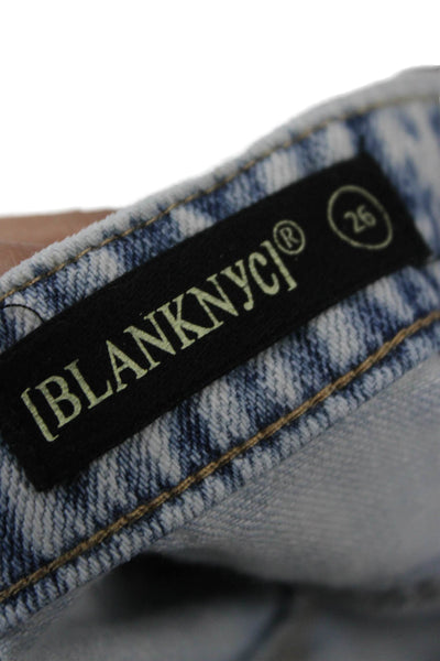 BLANKNYC Womens Cut-Off Shorts Blue 100% Cotton Size 26