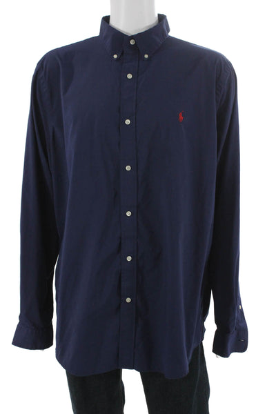 Vineyard Vines Mens Collared Striped Nylon Long Sleeve Pullover T Shirt Size XL