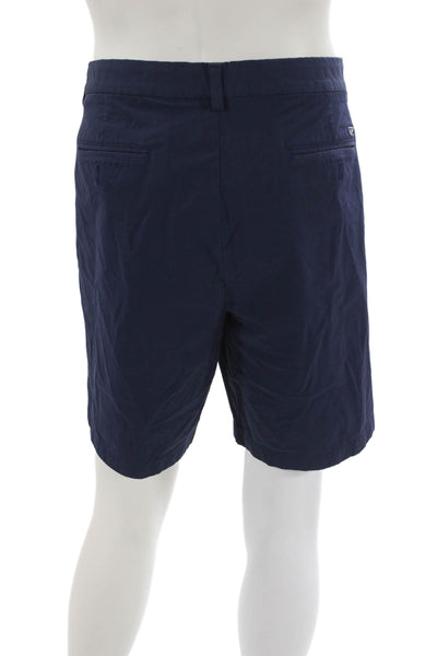 Vineyard Vines Mens Chino Shorts Blue Cotton Button Size 38