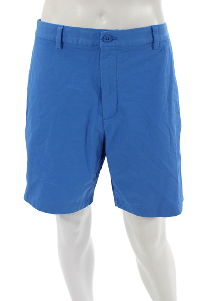 Vineyard Vines Mens Athletic Cotton Blue Shorts Zip Size 38