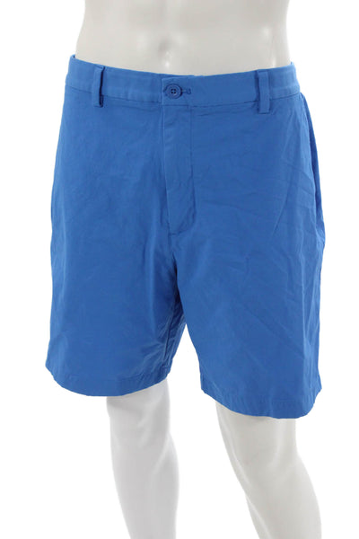 Vineyard Vines Mens Athletic Cotton Blue Shorts Zip Size 38