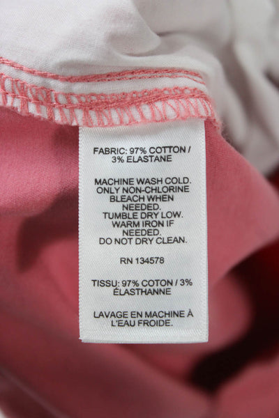 Vineyard Vines Mens Pink Cotton Chino Shorts Drawstring Solid Size XL