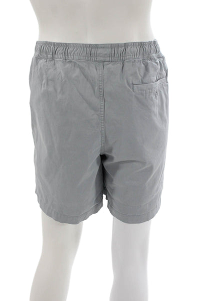 Vineyard Vines Mens Chino Shorts Gray Drawstring 97% Cotton Size XL