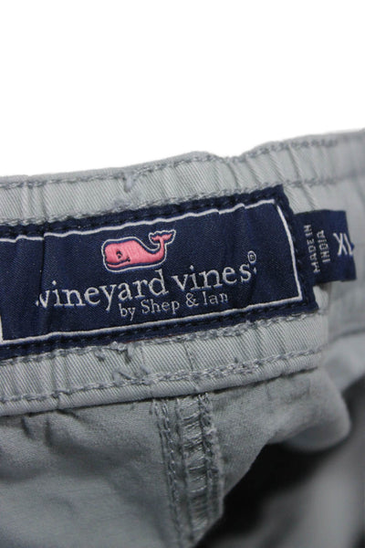 Vineyard Vines Mens Chino Shorts Gray Drawstring 97% Cotton Size XL