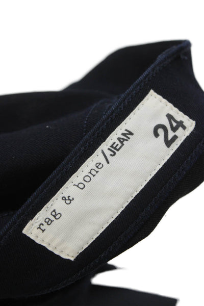 Rag & Bone Jean Women Skinny Jeans Blue Mid-Rise Cotton Inseam 26 Size 24
