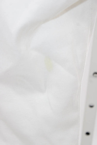 AG Women White Skinny Jeans High Waist Cotton Size 24