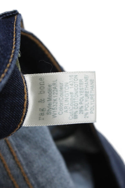 Rag & Bone Jean Women Skinny Blue Mid-Rise Cotton Blend Jeans Size 24