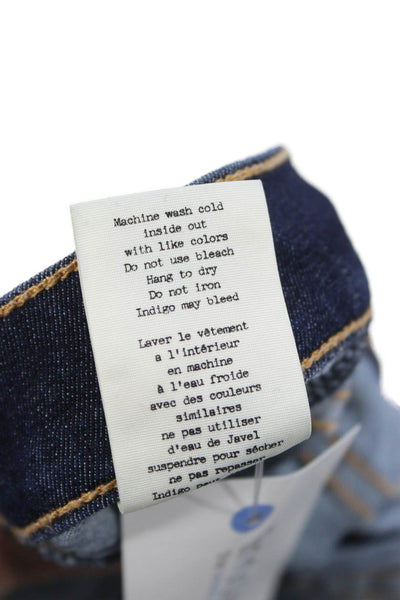 Rag & Bone Jean Women Skinny Blue Mid-Rise Cotton Blend Jeans Size 24