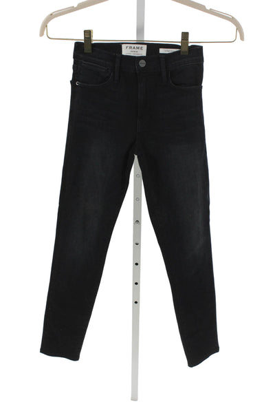 Frame Women Black Skinny Jeans Size 24