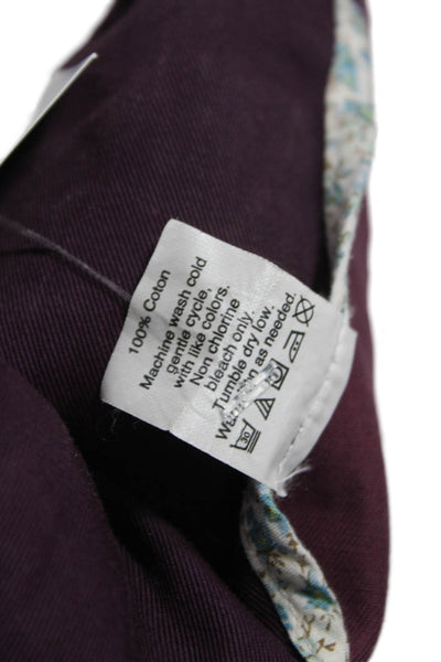 J Crew Womens Military Jacket Purple Cotton Long Sleeve Button Size S