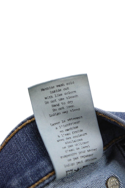 Rag & Bone Jean Womens Skinny Jeans Blue Low Rise Cotton Blend Size 25