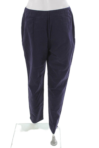 Marc Jacobs Women Dress Pants Blue Cotton Button Size 44