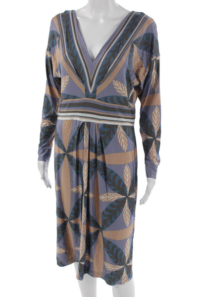 Philosophy di Alberta Ferretti Womens Shift Dress Multi V-Neck Size S