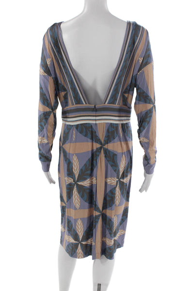 Philosophy di Alberta Ferretti Womens Shift Dress Multi V-Neck Size S