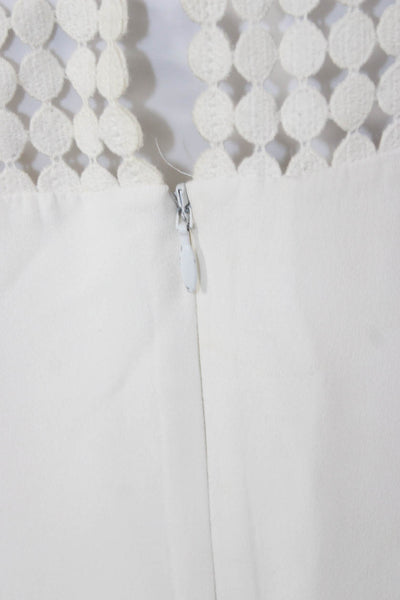 Akris Punto Women Sleeveless Ivory Shift Dress Midi Size 14