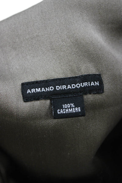 Armand Diradourian Adults Cashmere Knitted Throw Blanket Beige Size 52 x 40