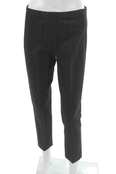 Donna Karan Women Ankle Leggings Gray Viscose Pull On Size M